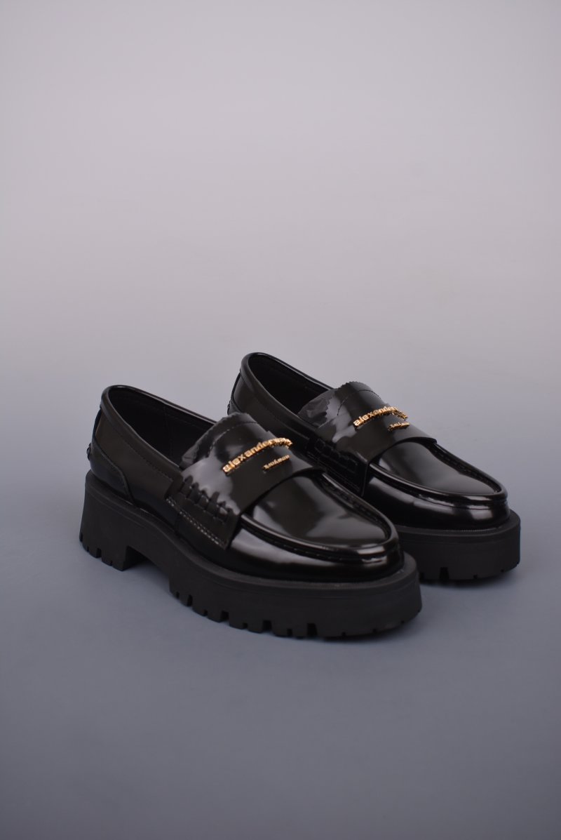 Alexander Wang Carter Platform Loafer 'Black / Gold' view