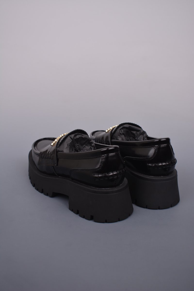 Alexander Wang Carter Platform Loafer 'Black / Gold' view