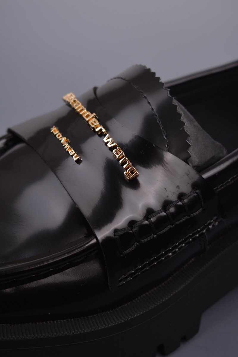 Alexander Wang Carter Platform Loafer 'Black / Gold' view