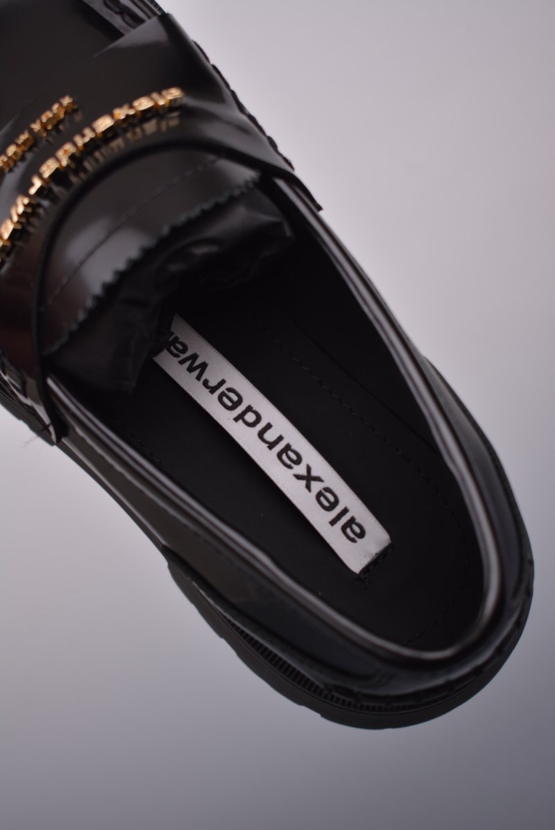 Alexander Wang Carter Platform Loafer 'Black / Gold' view