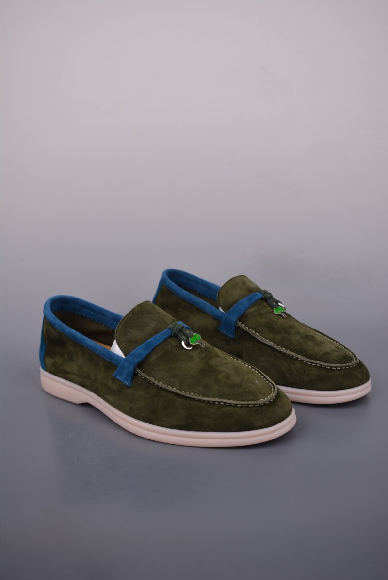 Mocassinq Summer Suede Loafer 'White / Beige'