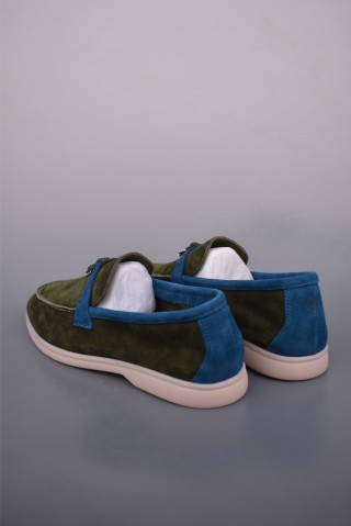 Mocassinq Summer Suede Loafer 'White / Beige' view 2