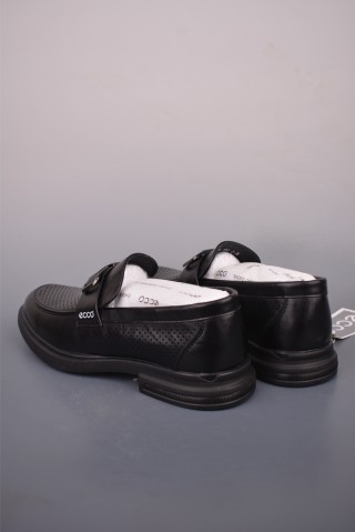 ECCO Slip-On Loafer 'Black / Brown' view 2