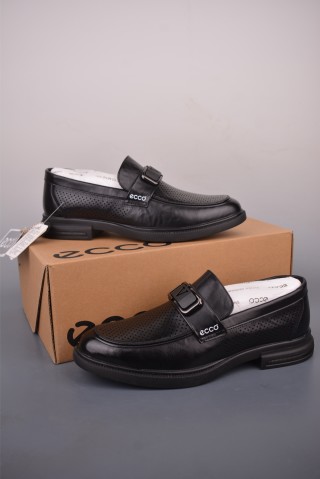 ECCO Slip-On Loafer 'Black / Brown' view 5