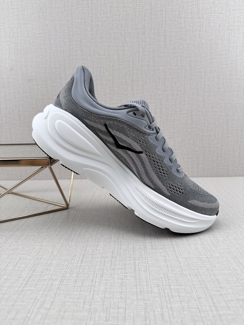 Hoka Bondi 9 Wide 'Grey' view