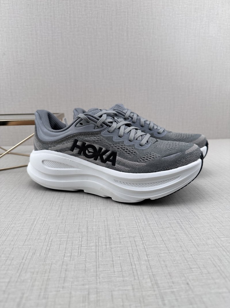 Hoka Bondi 9 Wide 'Grey' view