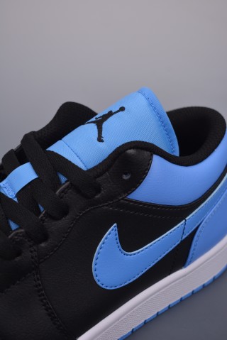Air Jordan 1 Low 'Black / Blue' view 7