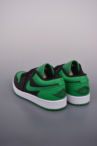 Air Jordan 1 Low 'Black / Green' view 2