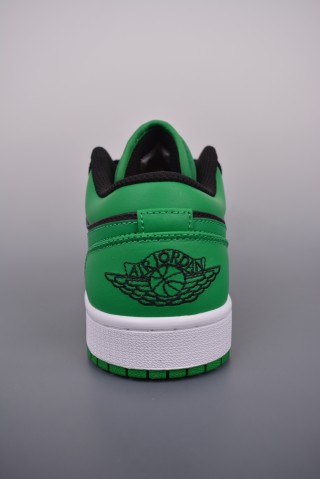 Air Jordan 1 Low 'Black / Green' view 4