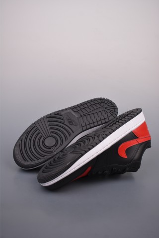 Air Jordan 1 Low 'Black / Red' view 3