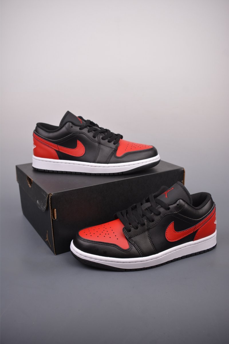 Air Jordan 1 Low 'Black / Red' view