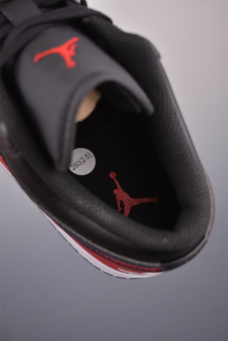 Air Jordan 1 Low 'Black / Red' view