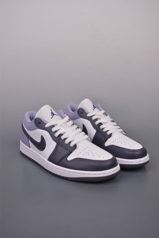 Air Jordan 1 Low 'White / Purple' view 1