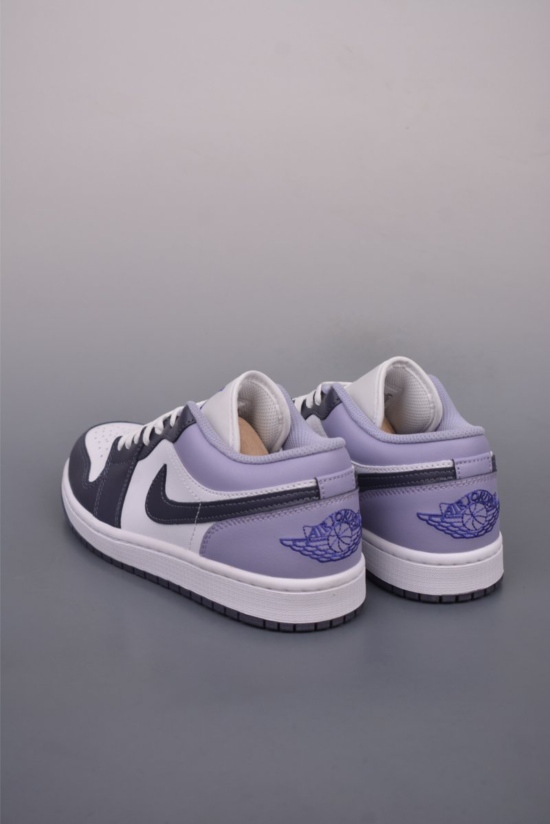 Air Jordan 1 Low 'White / Purple' view