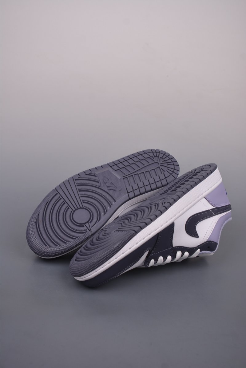 Air Jordan 1 Low 'White / Purple' view