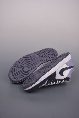 Air Jordan 1 Low 'White / Purple' view 3