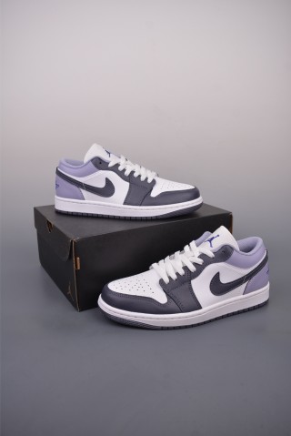 Air Jordan 1 Low 'White / Purple' view 5