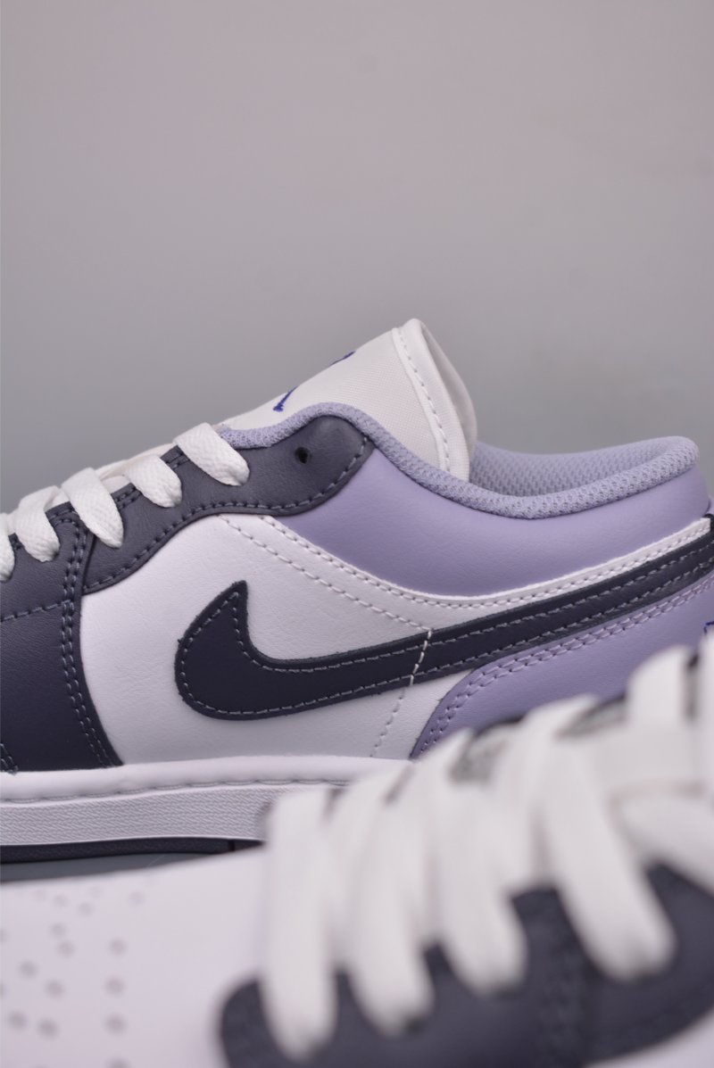 Air Jordan 1 Low 'White / Purple' view