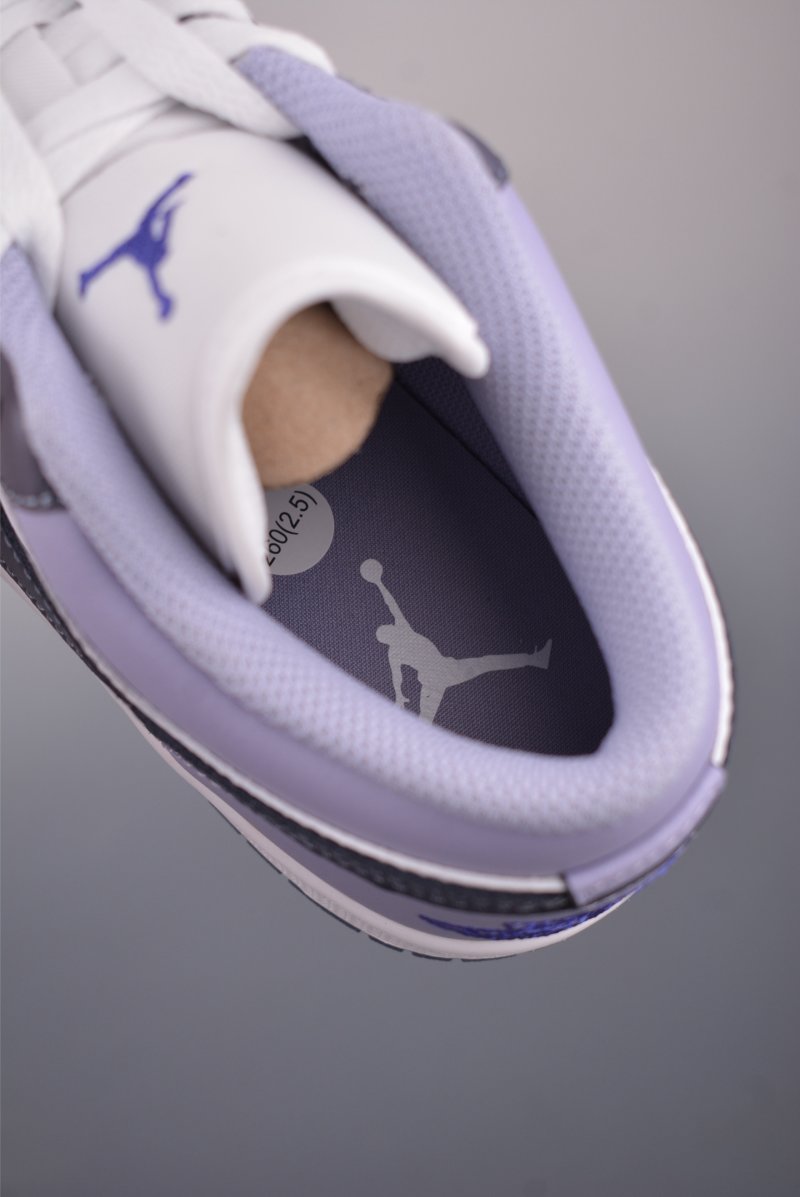Air Jordan 1 Low 'White / Purple' view