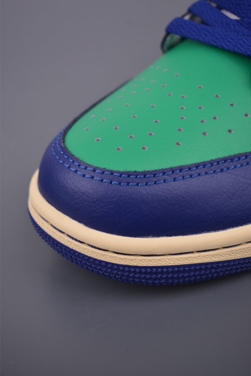 Air Jordan 1 Low 'White / Green / Blue' view
