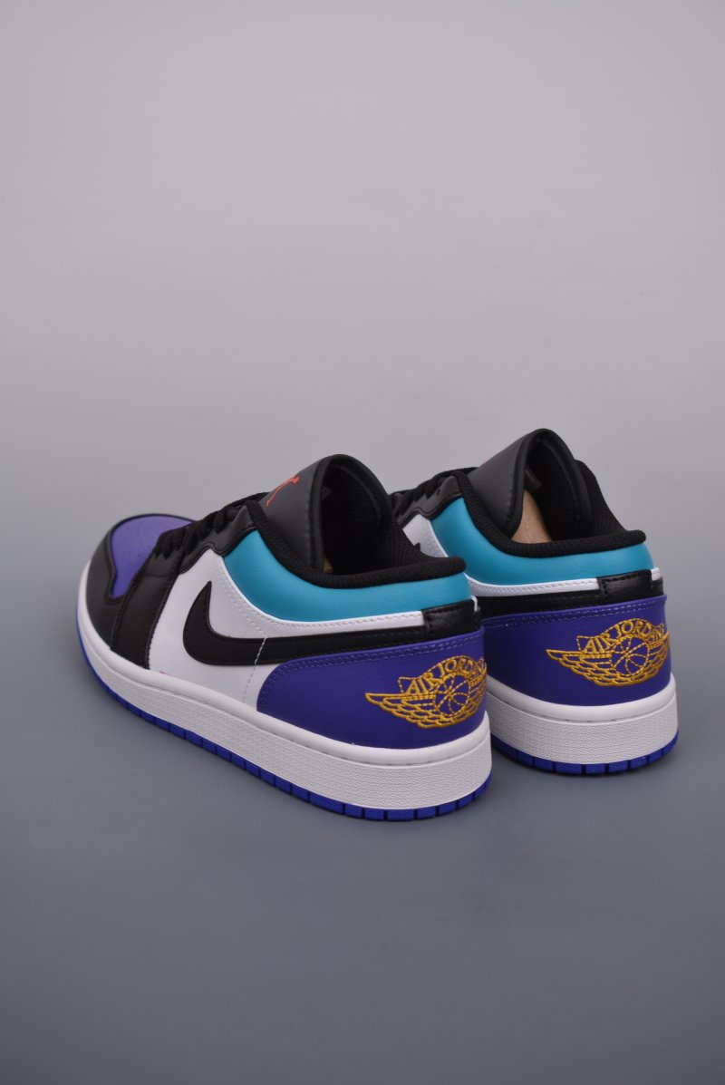 Air Jordan 1 Low 'White / Black / Purple' view