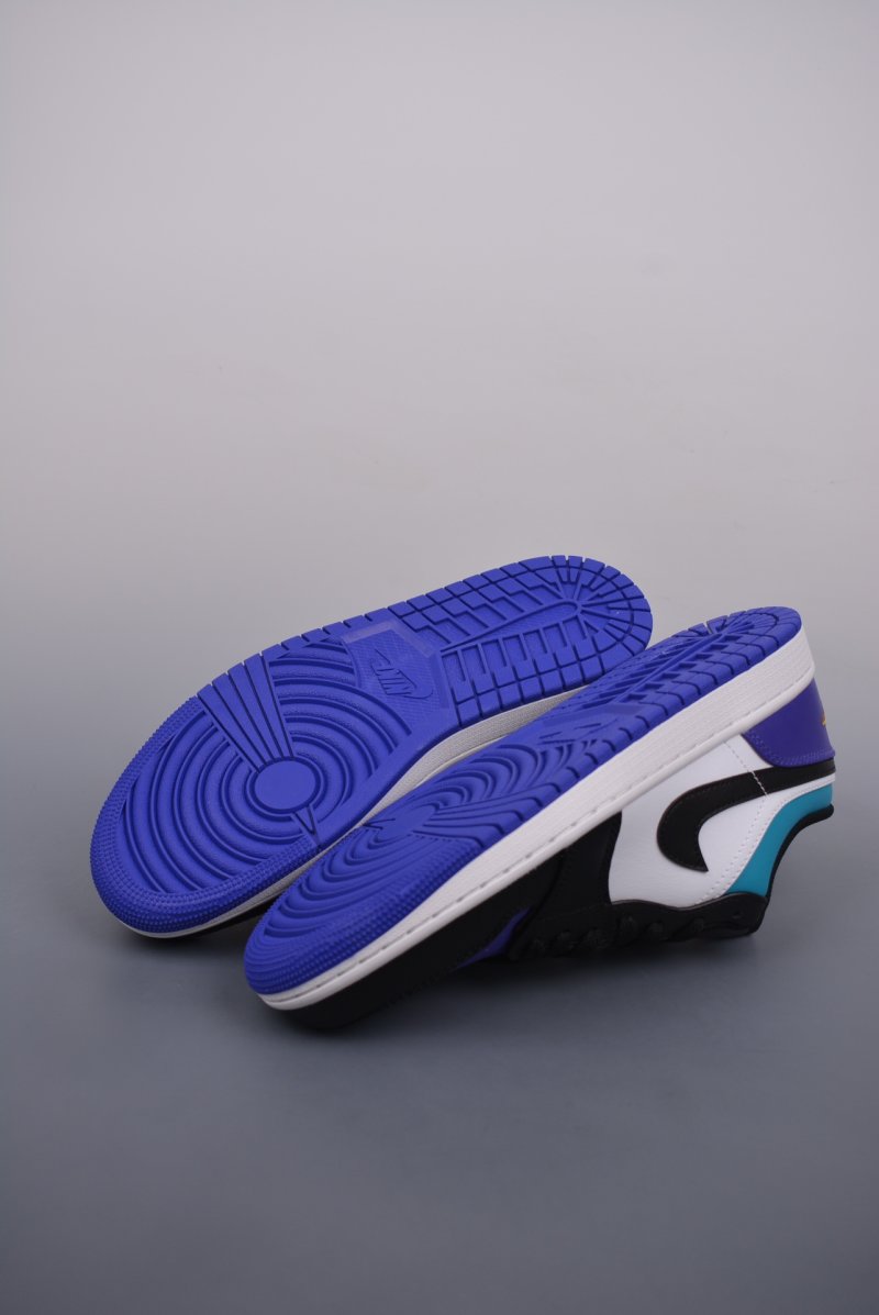 Air Jordan 1 Low 'White / Black / Purple' view