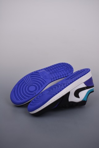 Air Jordan 1 Low 'White / Black / Purple' view 3