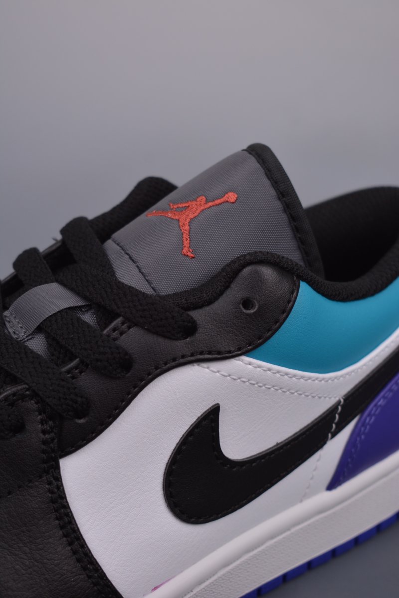 Air Jordan 1 Low 'White / Black / Purple' view