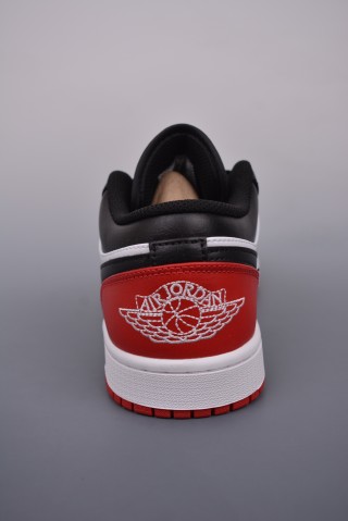 Air Jordan 1 Low 'Black / Red' view 4