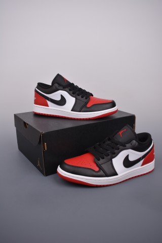 Air Jordan 1 Low 'Black / Red' view 5