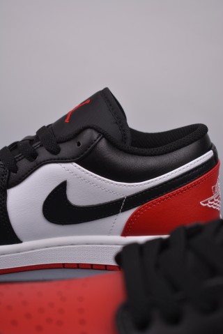 Air Jordan 1 Low 'Black / Red' view 8