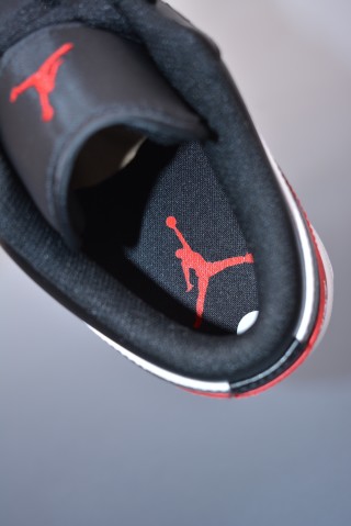 Air Jordan 1 Low 'Black / Red' view 9