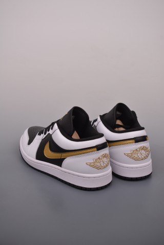 Air Jordan 1 Low 'Black / Gold' view 2