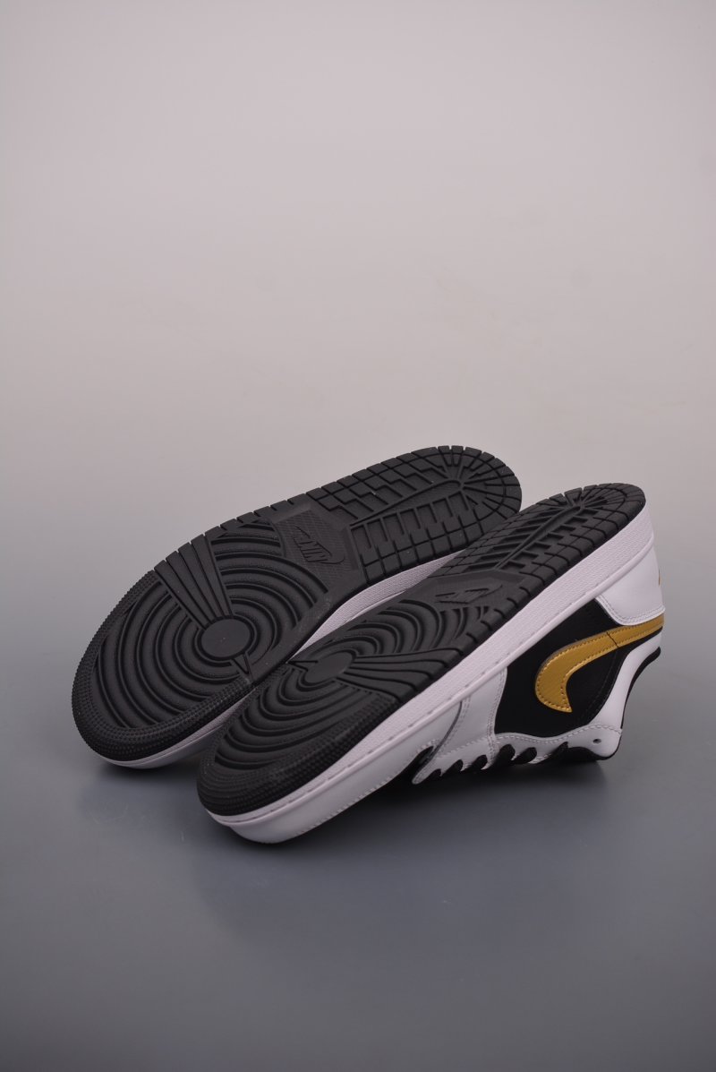 Air Jordan 1 Low 'Black / Gold' view