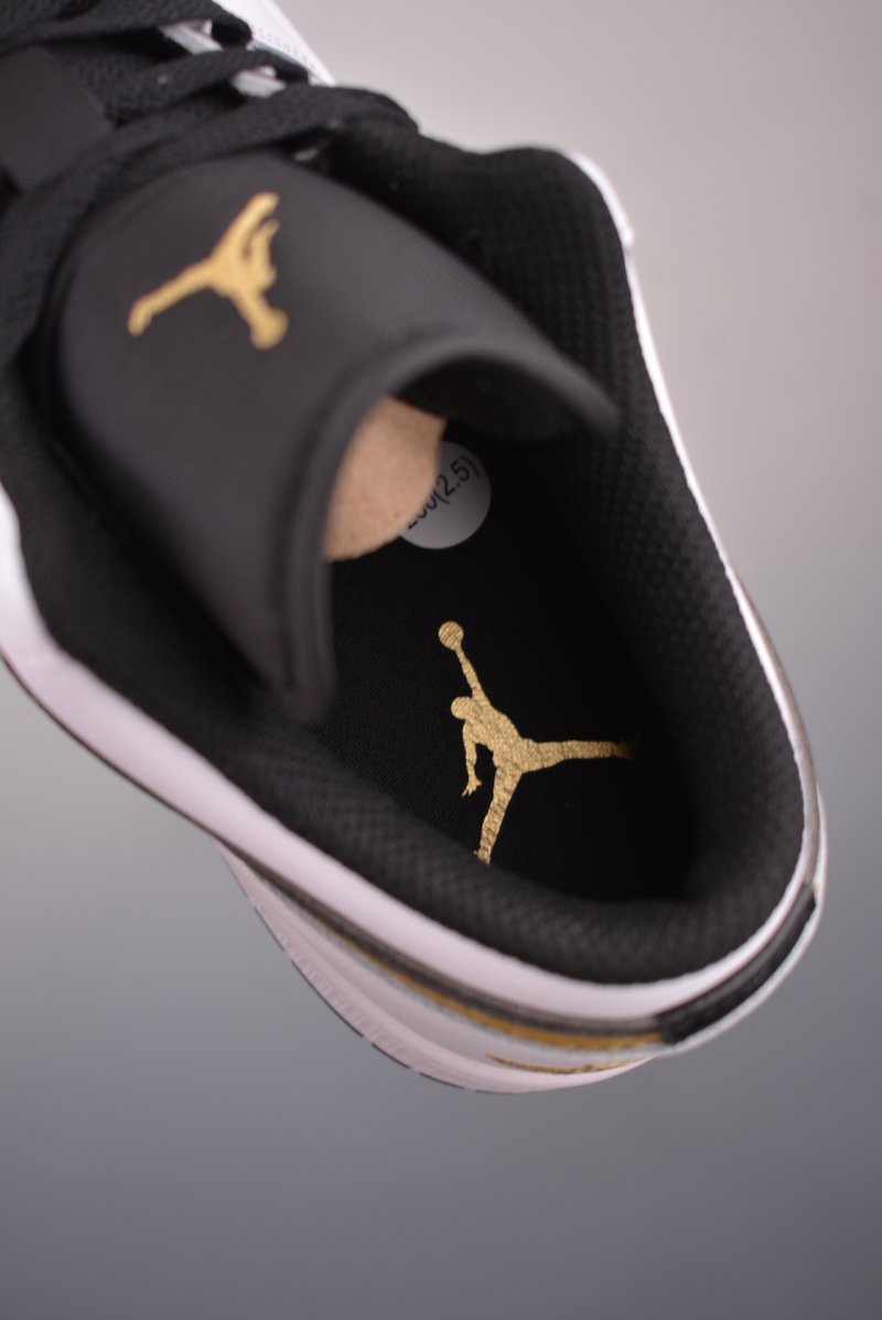Air Jordan 1 Low 'Black / Gold' view