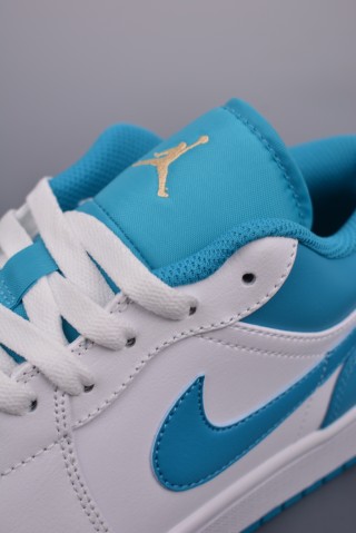 Air Jordan 1 Low 'White / Blue' view 7