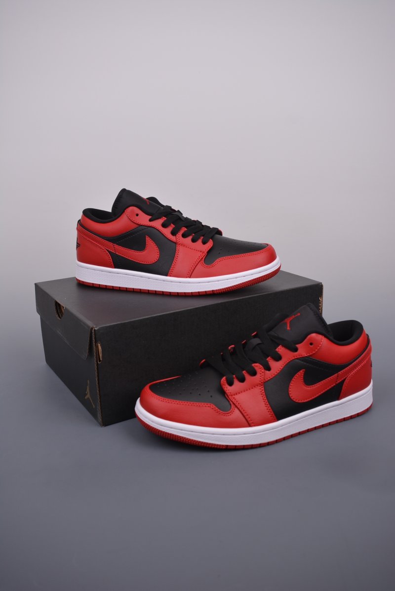 Air Jordan 1 Low 'Black / Red' view