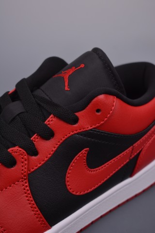 Air Jordan 1 Low 'Black / Red' view 7