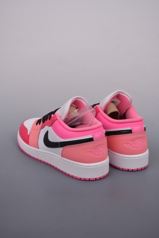 Air Jordan 1 Low 'Red / Pink' view 2