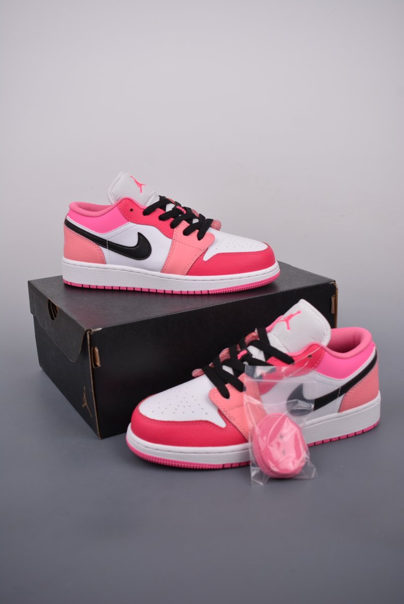 Air Jordan 1 Low 'Red / Pink' view