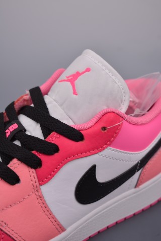 Air Jordan 1 Low 'Red / Pink' view 7