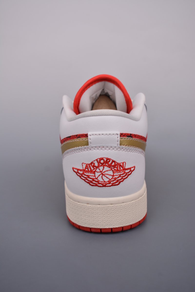 Air Jordan 1 Low 'White / Red / Gold' view