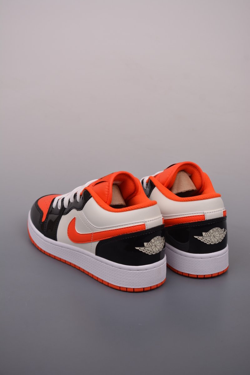 Air Jordan 1 Low 'White / Orange / Black' view