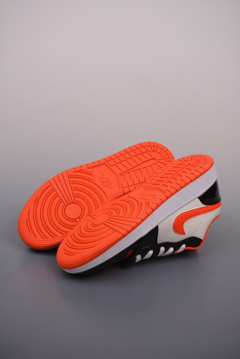 Air Jordan 1 Low 'White / Orange / Black' view