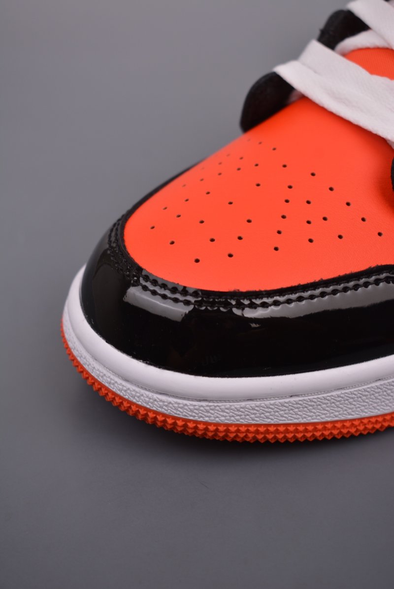Air Jordan 1 Low 'White / Orange / Black' view