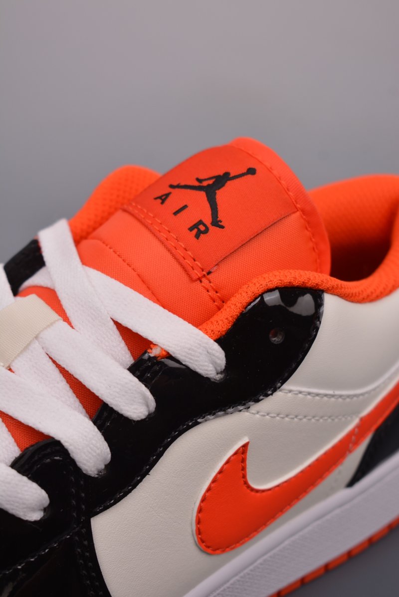 Air Jordan 1 Low 'White / Orange / Black' view