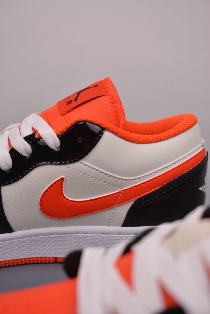 Air Jordan 1 Low 'White / Orange / Black' view