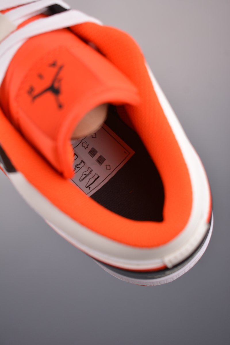 Air Jordan 1 Low 'White / Orange / Black' view