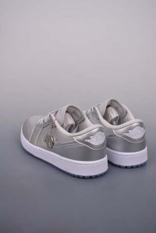 Air Jordan 1 Low 'Metallic Silver' view 2