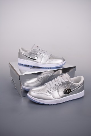 Air Jordan 1 Low 'Metallic Silver' view 5